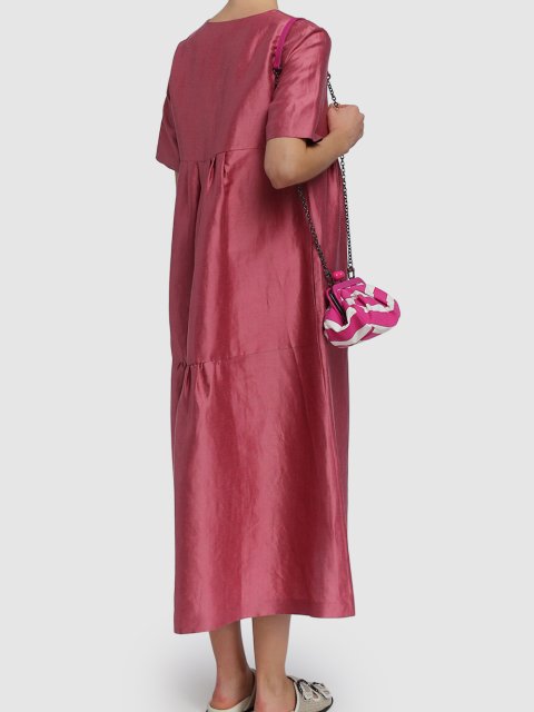 Тёмно-Розовое платье WEEKEND MAX MARA: фото 2 - Invogue