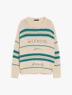 Бежевий светр WEEKEND MAX MARA з візерунком: фото - Invogue