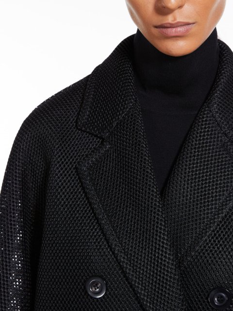 Чорне пальто MAX MARA двобортне: фото 3 - Invogue