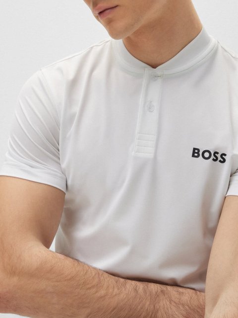 Біле поло BOSS : фото 3 - Invogue