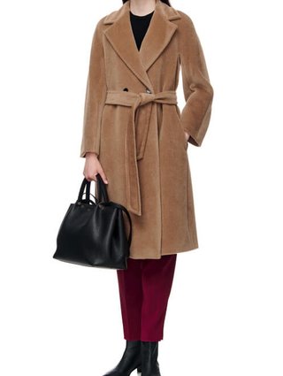 Бежеве пальто MAX MARA : фото 3 - Invogue