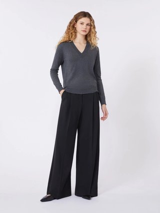 Черные брюки WEEKEND MAX MARA из смеси шерсти: фото 1 - Invogue