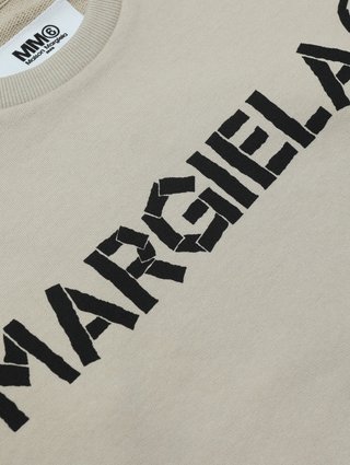 Бежевая кофта MM6 MAISON MARGIELA KIDS: фото 2 - Invogue