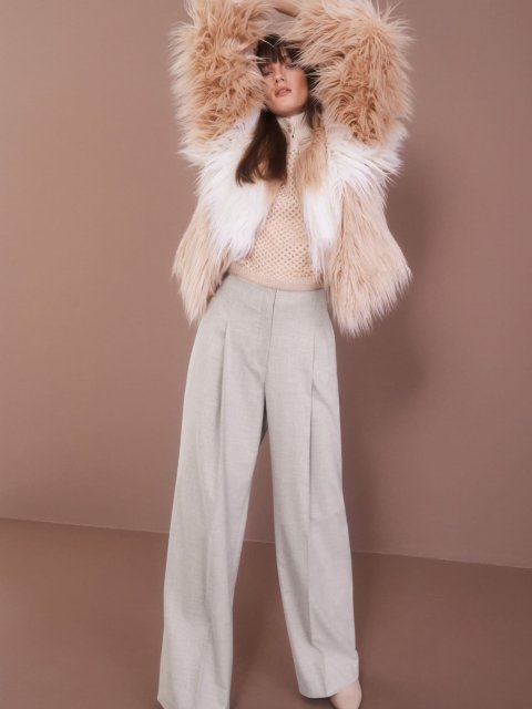 Бежеві брюки MARC CAIN : фото 5 - Invogue