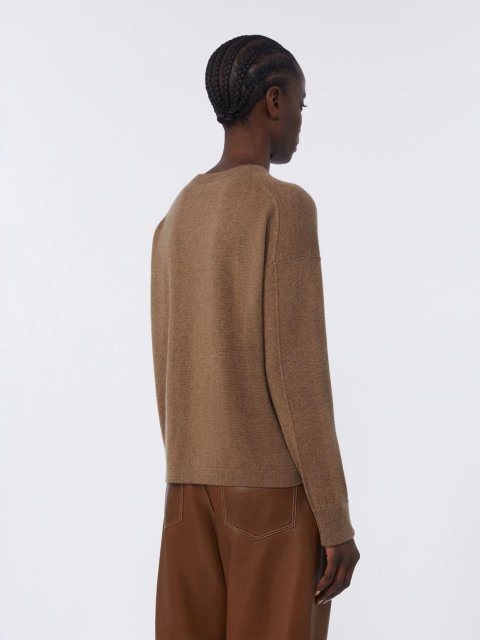 Коричневий светр MAX MARA з вовни та кашеміру: фото 3 - Invogue