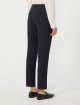 Темно-синие брюки WEEKEND MAX MARA из чистой эластичной шерсти: фото 3 - Invogue