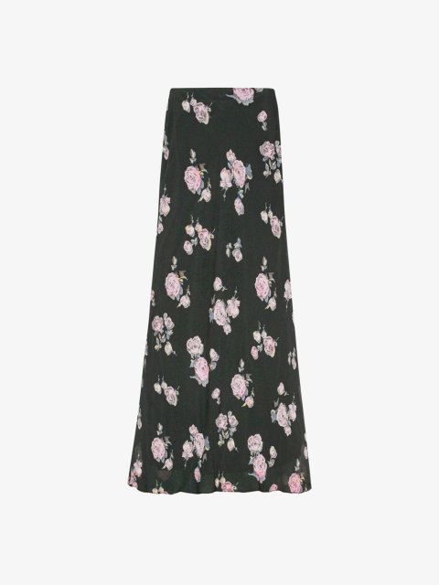 Длинная юбка GANNI с цветочным принтом: фото - Invogue