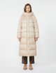 Кремовий пуховик WEEKEND MAX MARA з капюшоном: фото 2 - Invogue