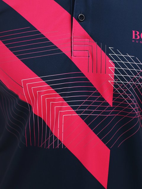 Синее  поло BOSS: фото 5 - Invogue