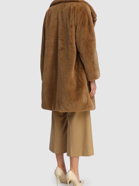 Коричневая шуба MARELLA: фото 2 - Invogue