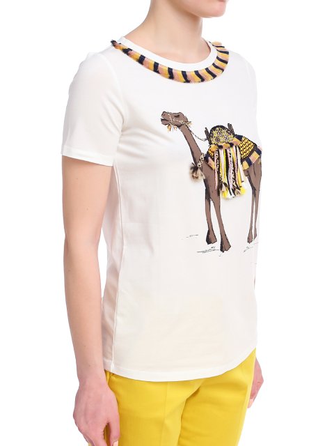 Біла футболка WEEKEND MAX MARA : фото 3 - Invogue