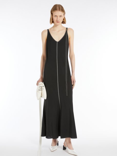 Чорна сукня Sportmax з віскози: фото 1 - Invogue