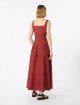 Червона сукня Max Mara з бавовни: фото 3 - Invogue