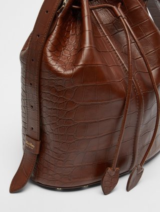 Коричневая сумка MAX MARA: фото 2 - Invogue