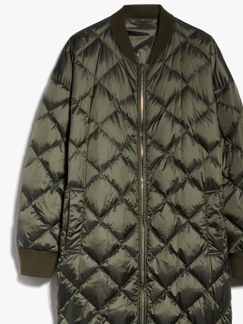 Зелений пуховик MAX MARA стьобаний: фото 3 - Invogue