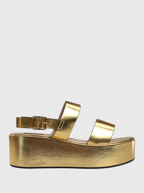 Жёлтые босоножки MARINA RINALDI: фото - Invogue