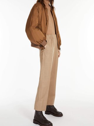 Бежеві брюки WEEKEND MAX MARA : фото 3 - Invogue