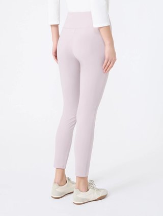 Лиловые леггинсы WEEKEND MAX MARA из трикотажа: фото 3 - Invogue