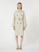 Кремовий плащ MAX MARA з суміші бавовни: фото 2 - Invogue