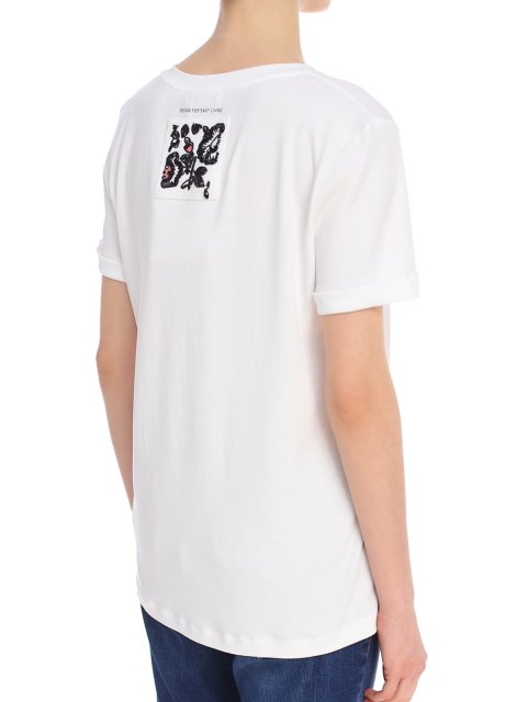 Біла футболка MAX MARA : фото 6 - Invogue