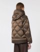 Коричневий пуховик MAX MARA стьобаний: фото 3 - Invogue