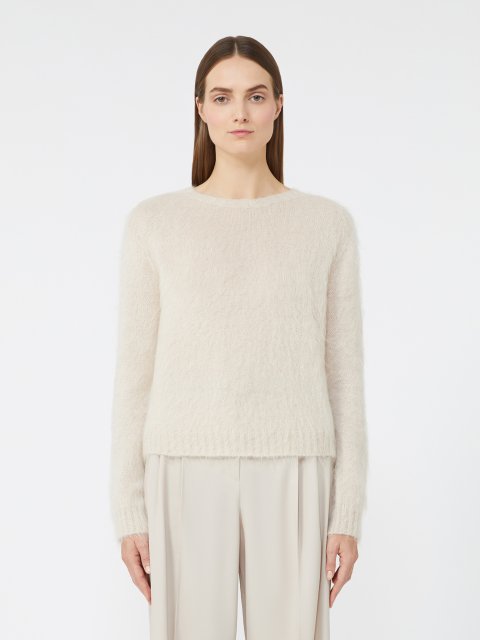 Кремовий светр MAX MARA з мохеру: фото 2 - Invogue