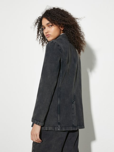 Чорний жакет MAX&CO з суміші бавовни та віскози: фото 3 - Invogue