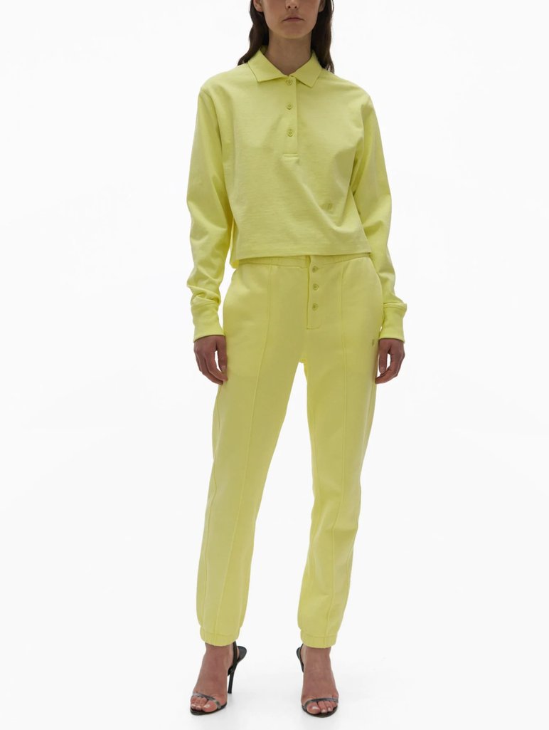 Жовті брюки HELMUT LANG : фото 4 - Invogue