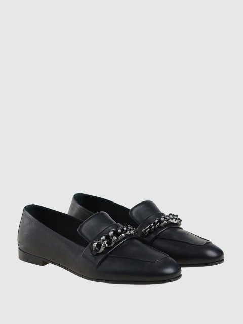 Чёрные лоферы MAX MARA: фото 1 - Invogue