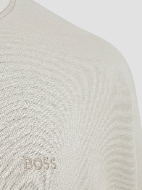 Кремовый свитшот BOSS: фото 3 - Invogue