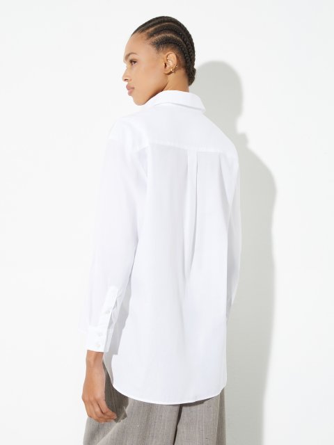 Біла сорочка MAX&CO з бавовняного попліну: фото 3 - Invogue