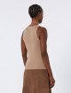 Бежевий топ MAX MARA у рубчик: фото 3 - Invogue