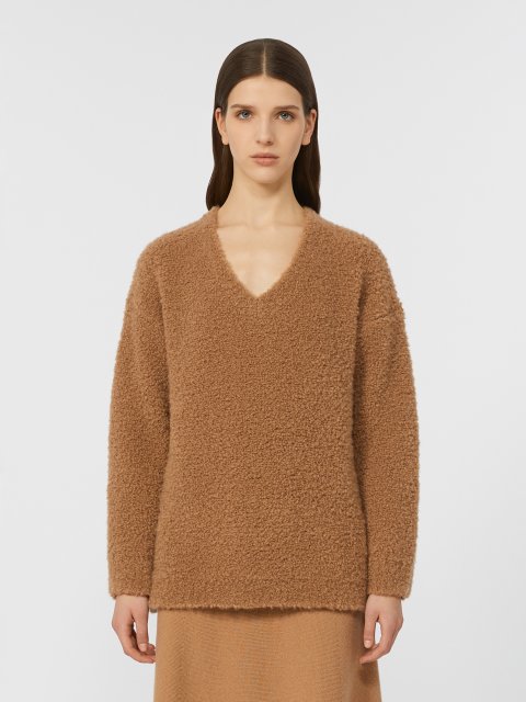 Бежевий светр MAX MARA з вовни: фото 2 - Invogue