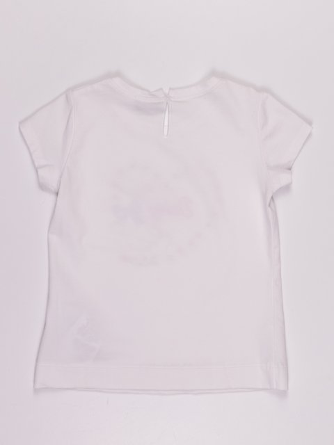 Белая футболка MONNALISA: фото 1 - Invogue