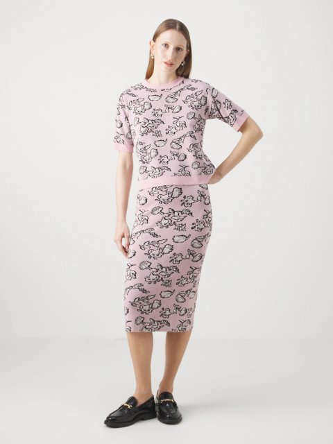 Рожева спідниця WEEKEND MAX MARA : фото 3 - Invogue