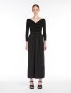 Чорна сукня Max Mara з попліну та джерсі: фото 3 - Invogue