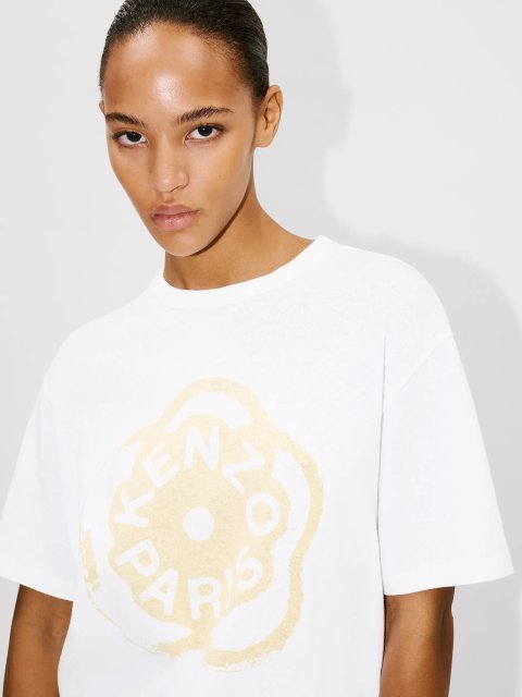 Біла футболка Kenzo вільного крою: фото 4 - Invogue