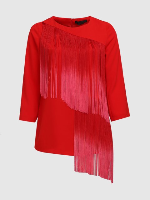 Красная блуза MARINA RINALDI: фото - Invogue