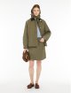 Спідниця кольору хакі WEEKEND MAX MARA зі стьбаної бавовни: фото 1 - Invogue