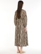 Коричнева сукня MAX MARA з принтом в смужку: фото 2 - Invogue