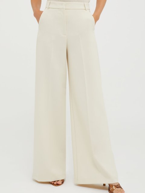 Молочные брюки палаццо MAX&CO : фото 1 - Invogue