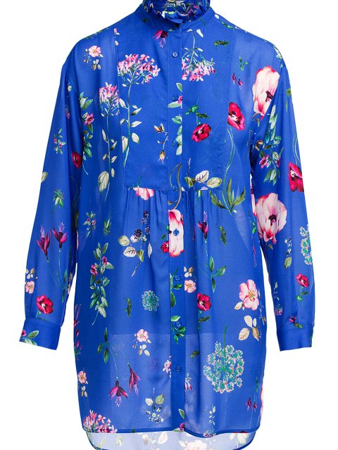 Бирюзовая рубашка MAX&CO: фото 2 - Invogue