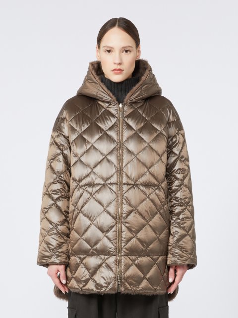 Коричнева куртка MAX MARA з альпаки, вовни та кашеміру: фото 4 - Invogue