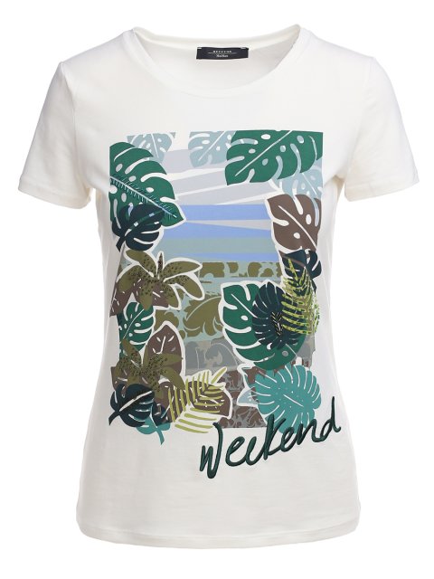 Біла футболка WEEKEND MAX MARA : фото 2 - Invogue