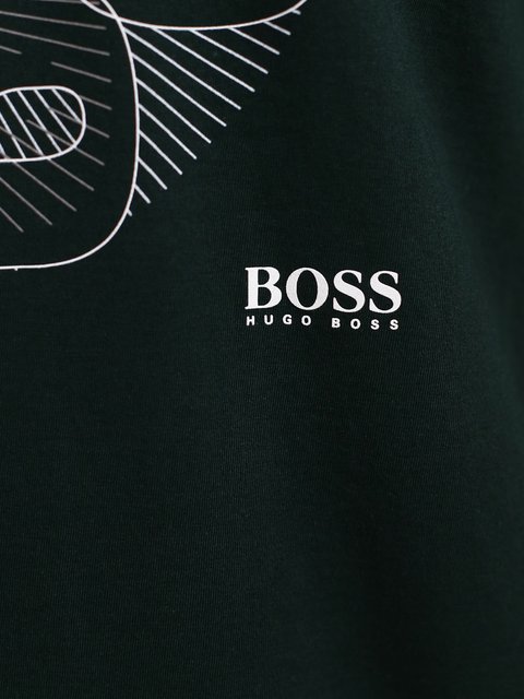 Зелёная футболка BOSS: фото 8 - Invogue