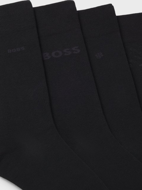 Набір із чотирьох пар шкарпеток BOSS з суміші бавовни: фото 1 - Invogue