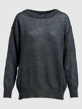 Тёмно-серый свитер MAX MARA: фото - Invogue