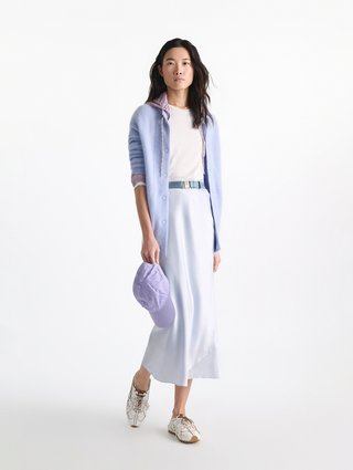 Голубая юбка Dorothee Schumacher из шелка: фото 1 - Invogue