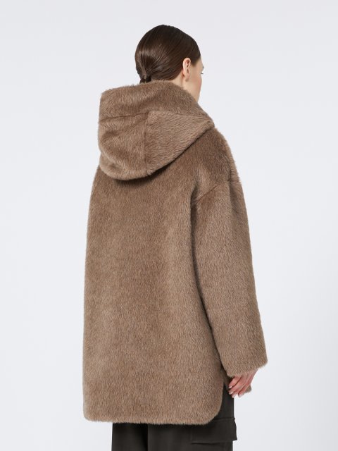 Коричнева куртка MAX MARA з альпаки, вовни та кашеміру: фото 3 - Invogue