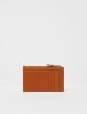 Коричневий картхолдер Max Mara шкіряний: фото 1 - Invogue